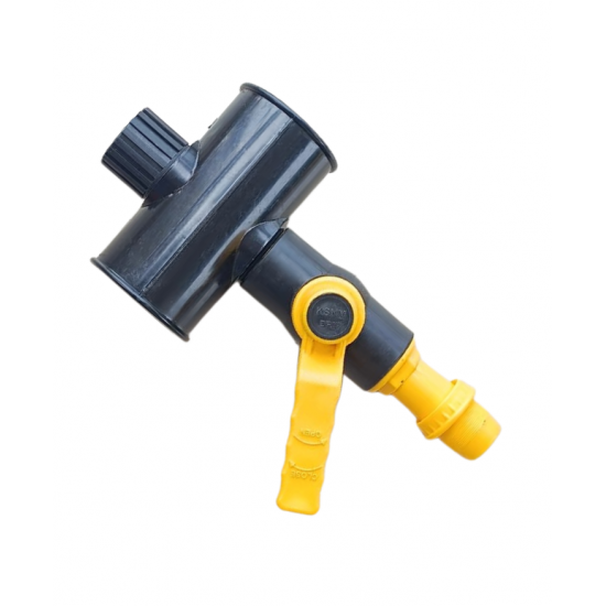 4WC TEE 75 mm / Ball Valve 32 mm / 32 mm Lock