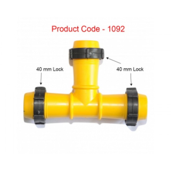 Tee Connector / 40 mm Lock