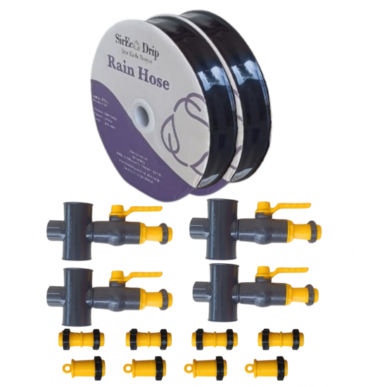 Rain Pipe Kit / 40 mm- 1/4 Acre with PVC Connectors